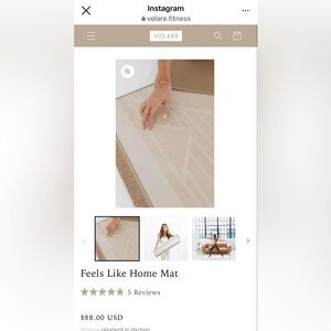 Volare Feels like Home Yoga Mat